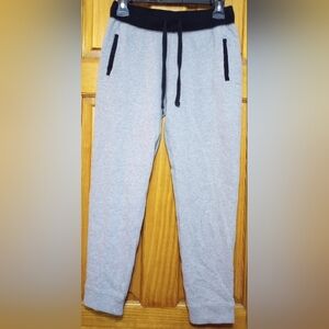 Women's Love Nation Gray Pants with Black Waistband, Size S